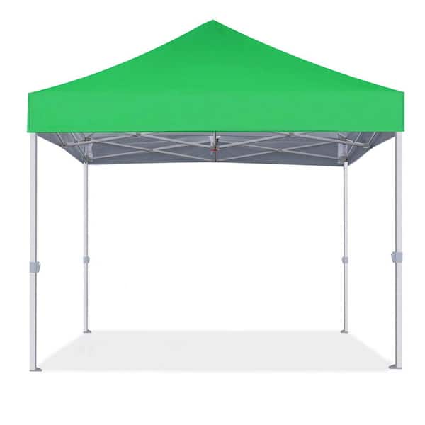 Terracemaster Commercial 8 ft. x 8 ft. Kelly Green Pop Up Canopy Tent with Roller Bag