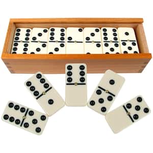 28-Piece Double-Six Dominoes Set with Case