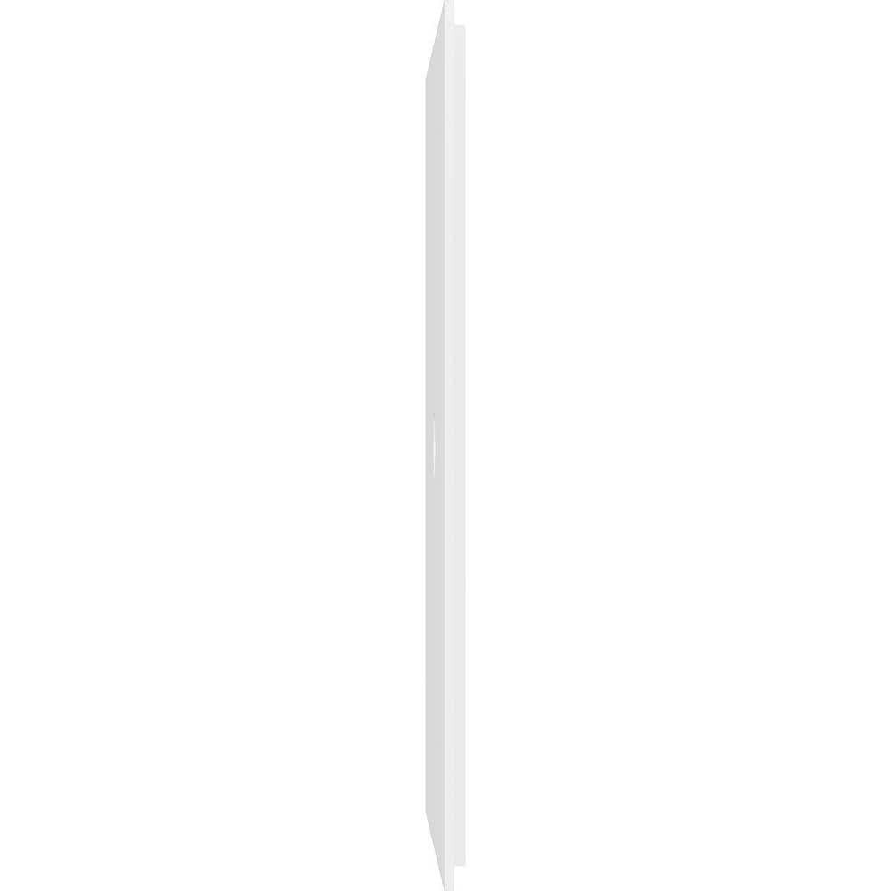 22-Inch White PVC Contemporary Ceiling Medallion