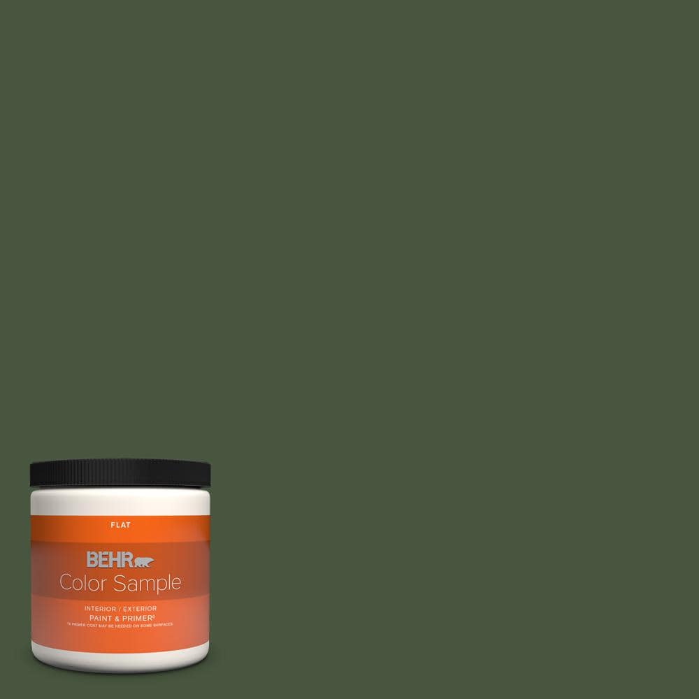 Chard Color BEHR PREMIUM PLUS 8 oz. #MQ6-49 Chard Flat Interior/Exterior Paint ...