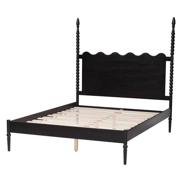 Baxton Studio Brantley Black Wood Frame King Platform Bed 272
