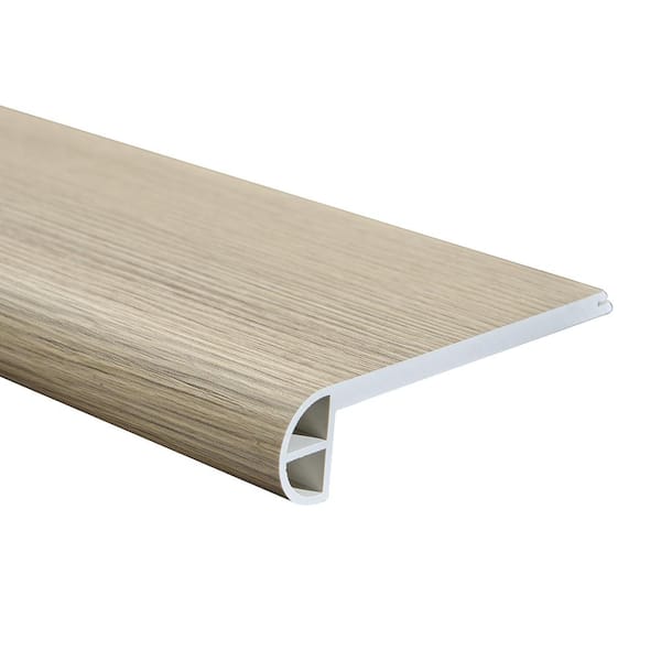 Malibu Wide Plank French Oak Atherton 0.944 in. Thickness x 4.527 in. Width x 94.48 in. Length Vinyl Flush Stair Nose Molding