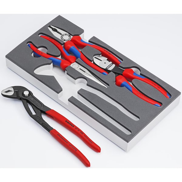 KNIPEX Black Needle Nose Plier Set - 4-Pack Internal and External Circlip  Pliers for Automotive Applications in the Plier Sets department at