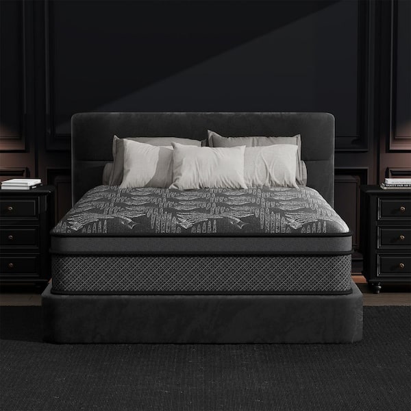 Queen Size 12 in. Firm Hybrid Innerspring Mattress with Gel Memory Foam, Motion Isolation and Reinforced Edge