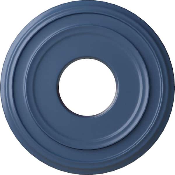 Ekena Millwork 1-1/8" x 12-3/8" x 12-3/8" Polyurethane Classic Ceiling Medallion , Hand-Painted Americana