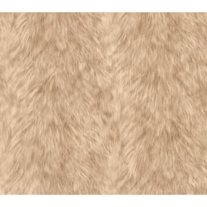 Hillsborough, Trieste Beige Wolf Vinyl Non-Pasted Wallpaper Roll (covers 57.8 sq. ft.)