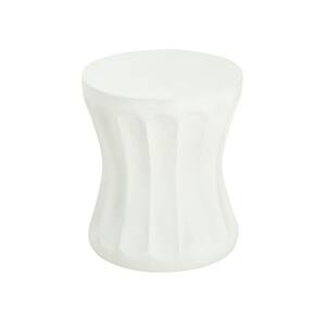 Lycvki Antique White Round Concrete Outdoor Side Table AHK-13 - The ...