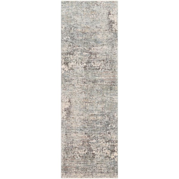 Artistic Weavers Congressional Grey 3 ft. 3 in. x 10 ft. Abstract Runner Rug