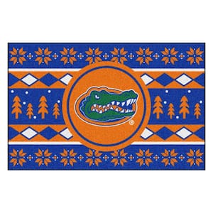 Florida Gators Holiday Sweater Blue 1.5 ft. x 2.5 ft. Starter Area Rug