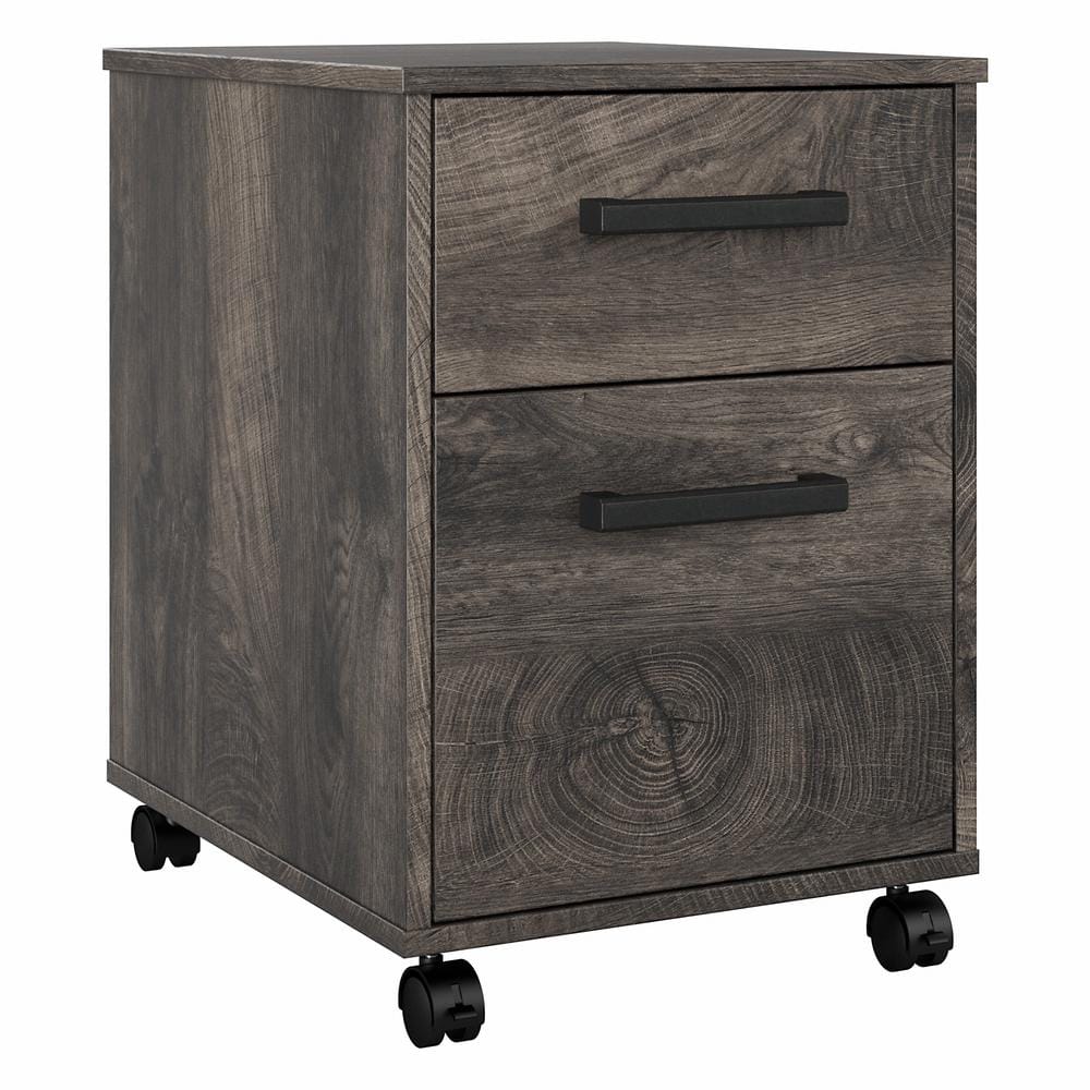 Bush Furniture City Park 2 Drawer Mobile File Cabinet in Dark Gray ...