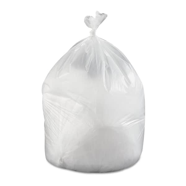 Pack of 25 Clear Trash Bags 38 x 58 Thickness 19 Micron High