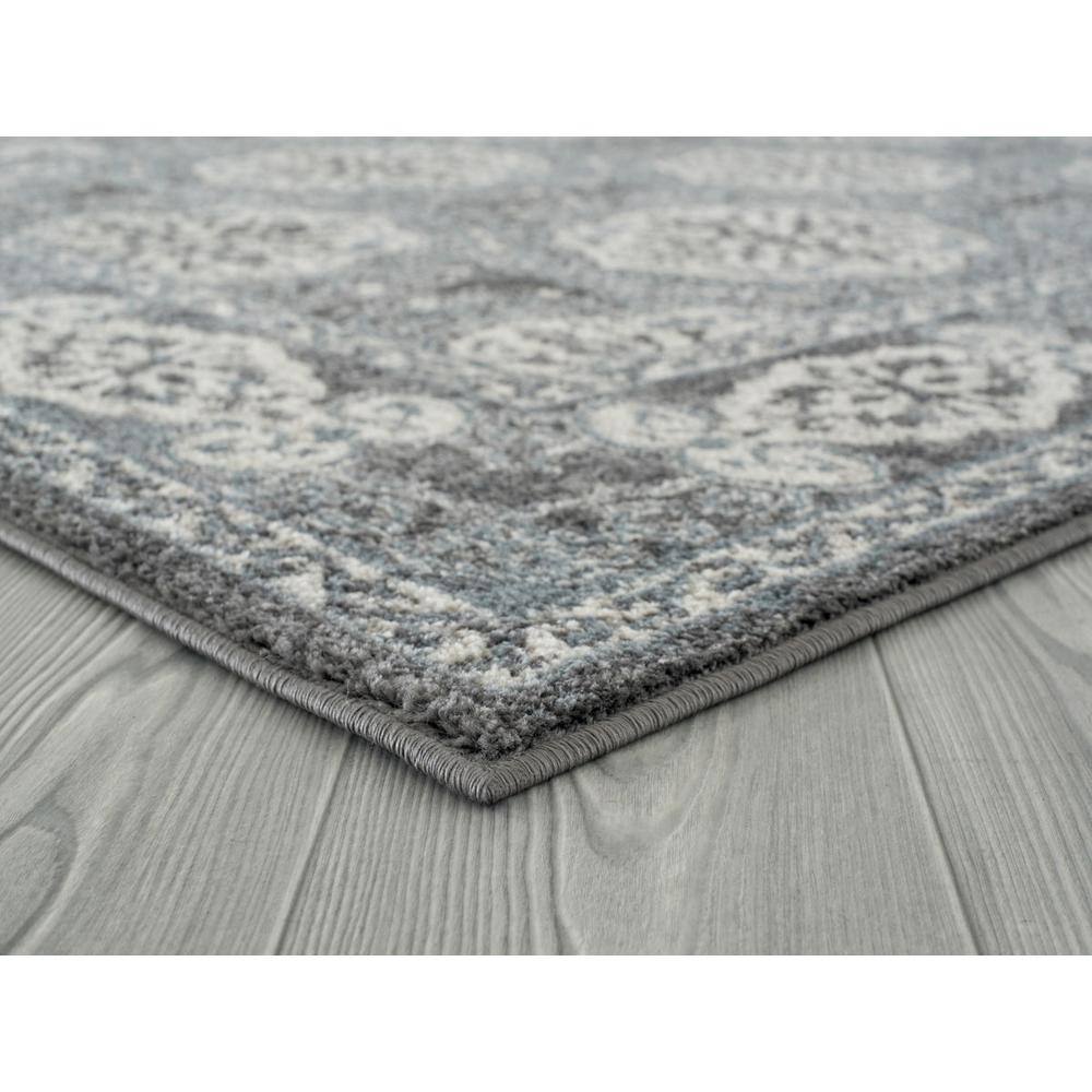 Alexandria 5' x 7' Deep Blue Oriental Synthetic Area Rug