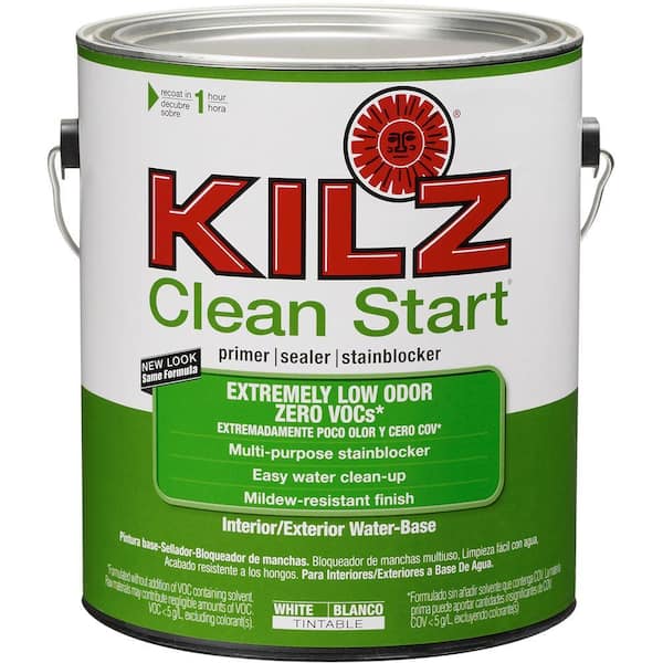 KILZ Clean Start 1 gal. White Interior/Exterior Primer, Sealer, and Stain Blocker