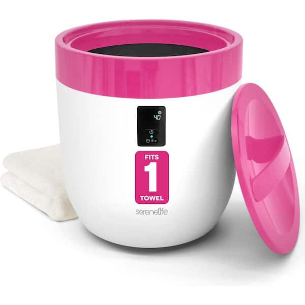Bucket Towel Warmer-Timer 20/40/60/90min, 12L Capacity, Pink-SLTLWS650