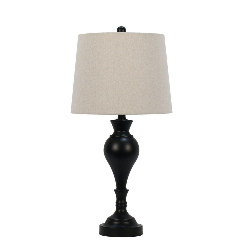 Fangio Lighting 25.5 in. Grey Faux Stone Mounted Cylinder Table