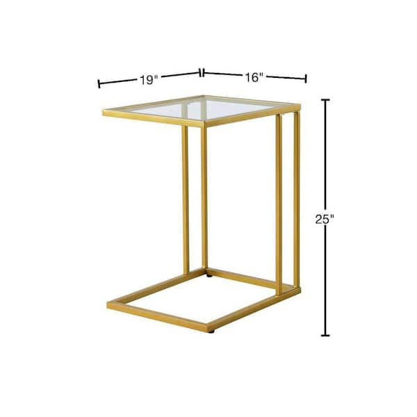 Glass top store c table