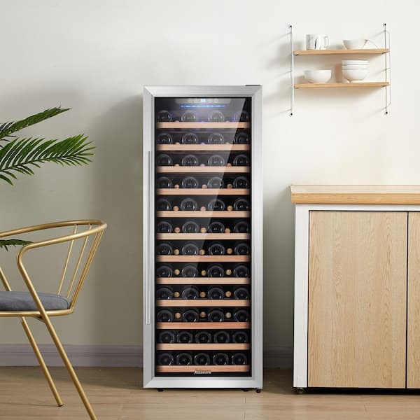 80 Bottle Single Zone Freestanding Compressor Wine Cooler