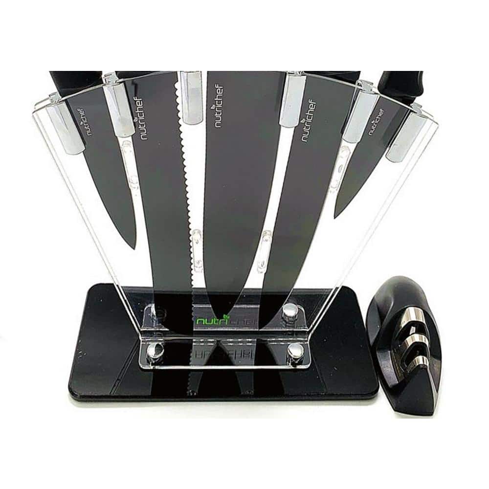 NutriChef 7 Piece Stainless Steel Assorted Knife Set