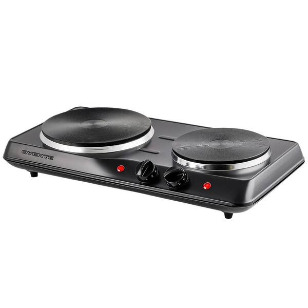 thumbnail image 2 of OVENTE Electric Countertop Single Infrared Burner BGI101B – 1000W Ceramic Glass Plate, 5 Temperature Settings 2 of 3