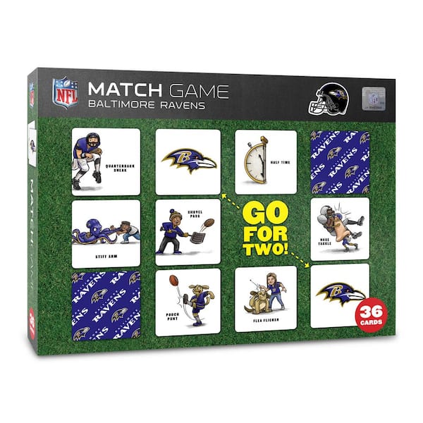 YouTheFan NFL Baltimore Ravens Licensed Memory Match Game 2501444