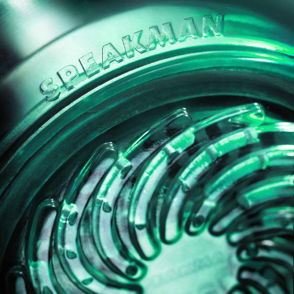 Jade Green Round Plastic Turbine-Powered Shower Head