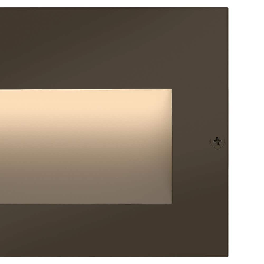 Taper Series Etched Lens 4.5" Aluminum LED Step Light - Bronze