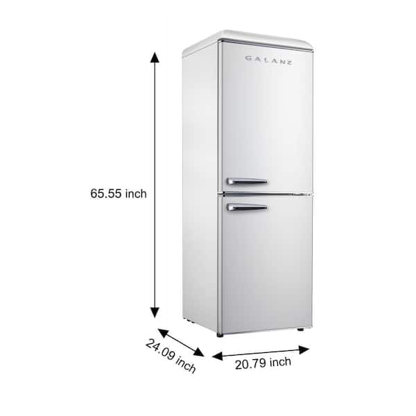 Galanz Retro dual door 4-cu ft Freestanding Mini Fridge Freezer Compar –  Trevor's Home Supply