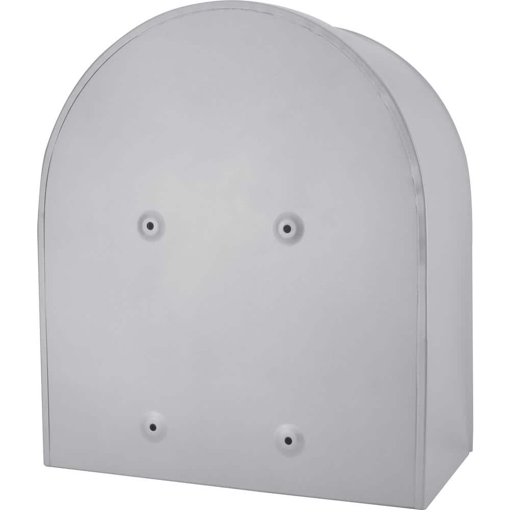 Large Gray Steel Locking Wall Mount Mailbox