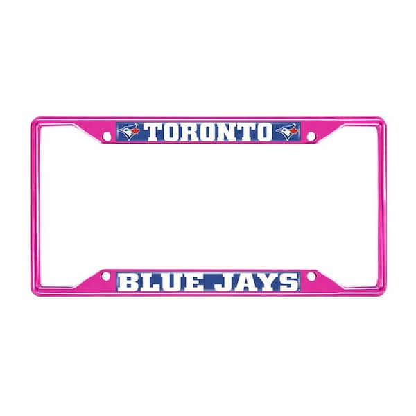 FANMATS Universal Fit MLB - Toronto Blue Jays License Plate Frame - Pink