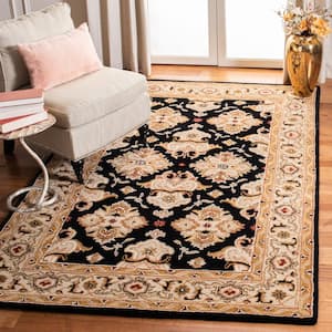 Heritage Black/Ivory Doormat 2 ft. x 3 ft. Border Area Rug