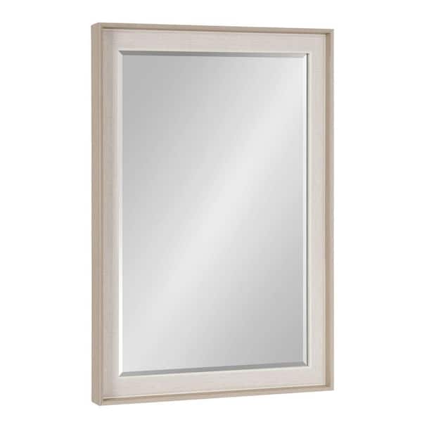 Kate and Laurel Kobert 18.00 in. W x 24.00 in. H Natural Rectangle Transitional Framed Decorative Wall Mirror