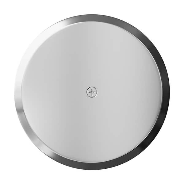 JONES STEPHENS 10 in. Stainless Steel Cleanout/Extension Cover Wall Mount with 4 in. Bolt