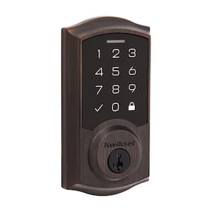 SmartCode 270 Traditional Venetian Bronze Touchpad Single Cylinder Electronic Deadbolt Featuring SmartKey Security