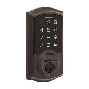 SmartCode 270 Traditional Venetian Bronze Touchpad Single Cylinder Electronic Deadbolt Featuring SmartKey Security