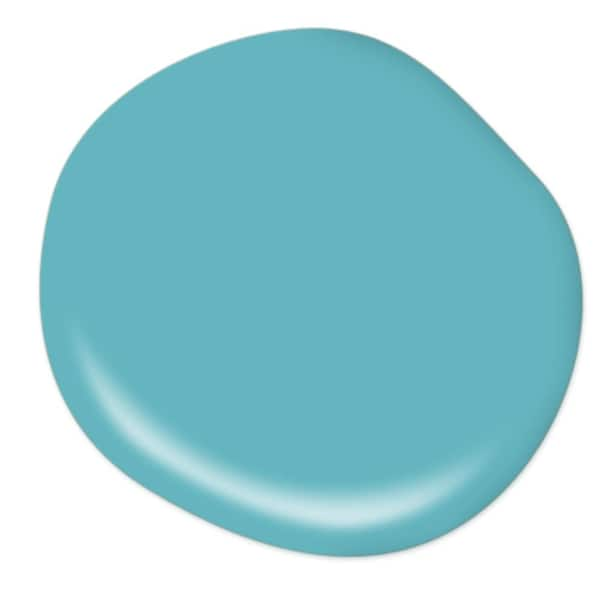 BEHR MARQUEE 1 gal. #MQ4-21 Caicos Turquoise One-Coat Hide Satin Enamel Interior Paint & Primer