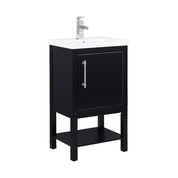 Bathroom set IB1-17B-HG20-U60 black/black gloss