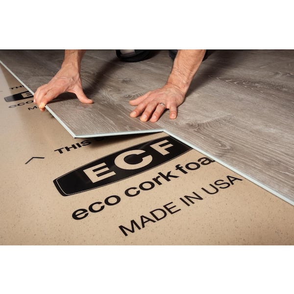 Eco Cork Foam 300 Sq Ft 3 X 100 X3 2mm Waterproof Premium Plus 10 In 1 Underlayment Vinyl Plank Laminate Engineered Wood 2200000227 The Home Depot Eco Cork Foam 300 Sq Ft 3 X 100