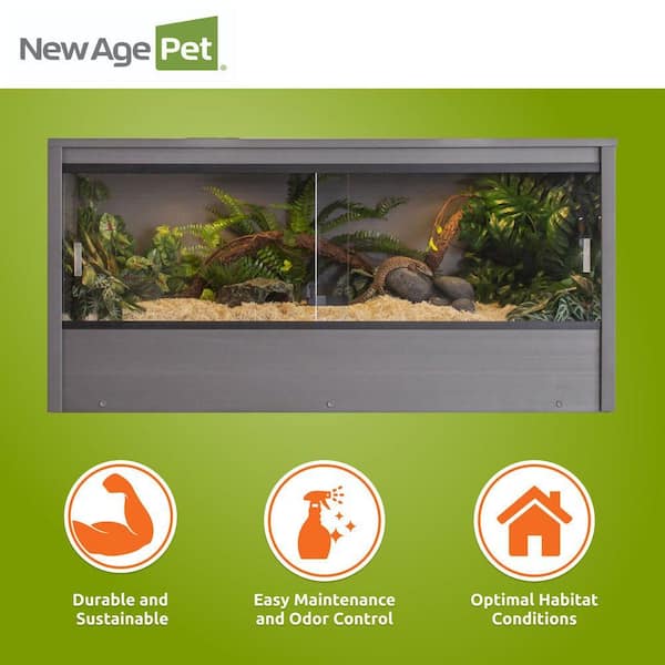 New Age Pet Mojave 48 in. ECOFLEX Reptile Lounge in Grey EHRML17
