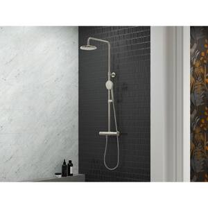 Occasion 2-Way Exposed Thermostatic Valve And Shower Column Kit in Vibrant Brushed Nickel