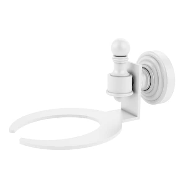 Allied Brass Retro-Wave Wall Mounted Standard Soap Holder in Matte White