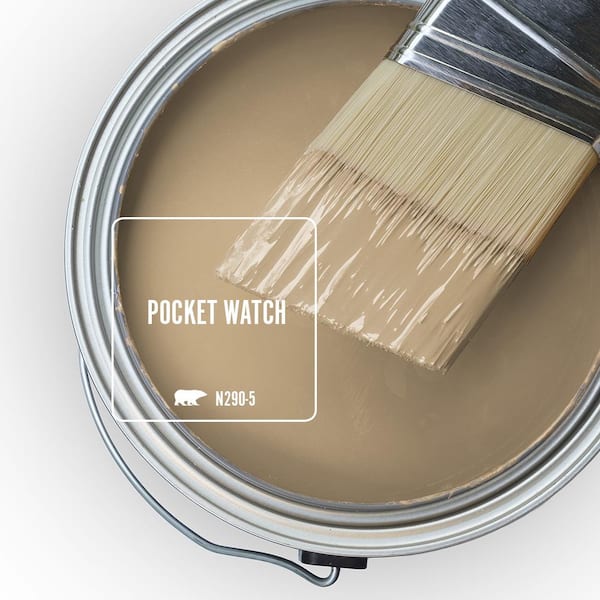 BEHR PREMIUM PLUS 1 qt. N290 5 Pocket Watch Semi Gloss Enamel Low