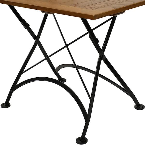 Sunnydaze Decor European 48 In X 32 Folding Chestnut Wood Patio Dining Table Dmr 820 Sunnydaze Decor European 48 In X 32, 48 Inch Round Table Vs 60cm
