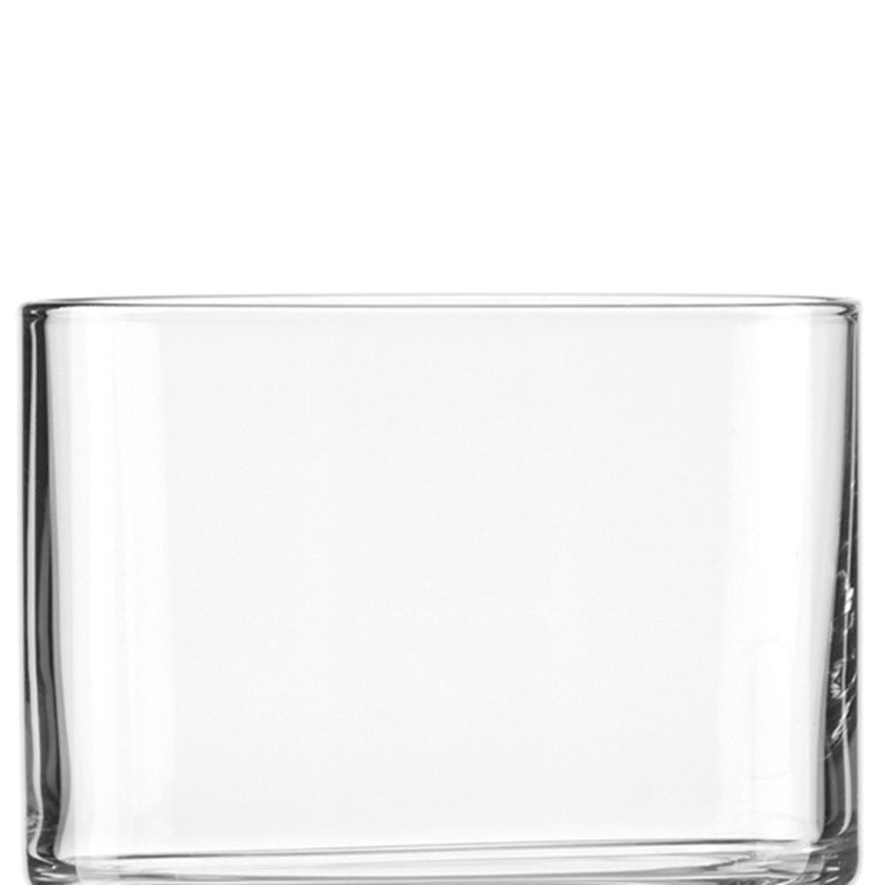 Clear Stackable Short Drinking Glasses Set of Six