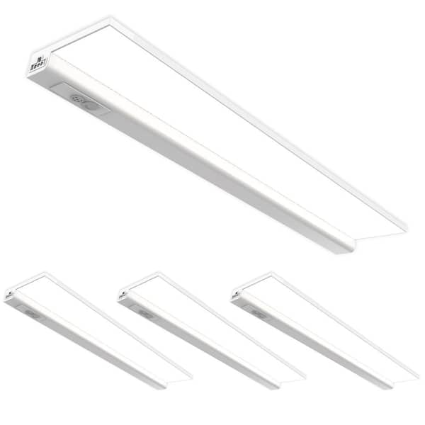 20.5 in . (Fits 24 in.) Hardwired White Color Changing Onesync Integrated LED Linkable Under Cabinet Light (4-Pack)