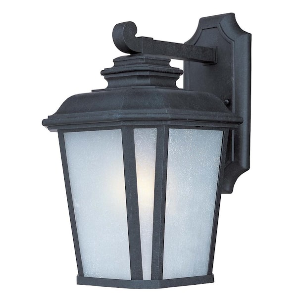 Maxim Lighting Radcliffe 9 in. W 1-Light Black Oxide Outdoor Wall Lantern Sconce