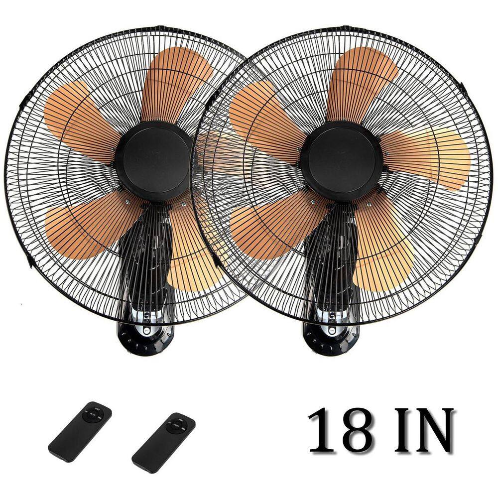2 Pack 18 in. 3-Speed Wall Mount Fan with Remote, 4800 CFM Cooling Fan with 4 Timing, High Velocity Fans, Gold price history on PriceWatchPro