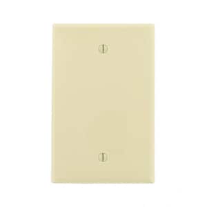 New Leviton Almond 1-Gang Blank MIDWAY Box Mount Plastic Wallplate Cover 80514-A