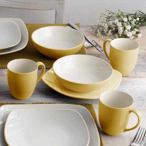 Noritake Colorwave Mustard 16-Piece Square (Yellow