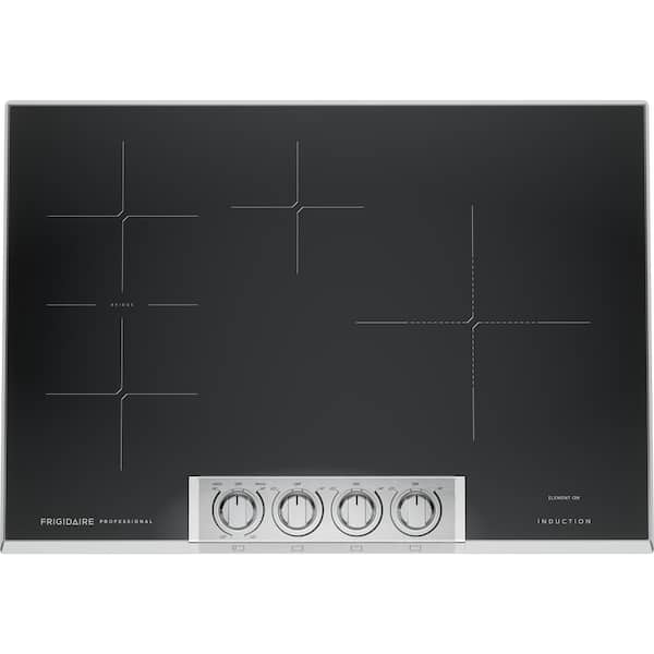 Professional 30 in. 4 Elements Induction Cooktop in Stainless Steel