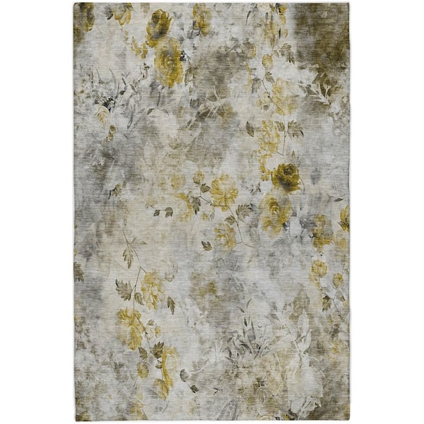 Dream Shag Premium Machine Washable Abstract ADS724 Taupe 9 ft. x 12 ft. Area Rug